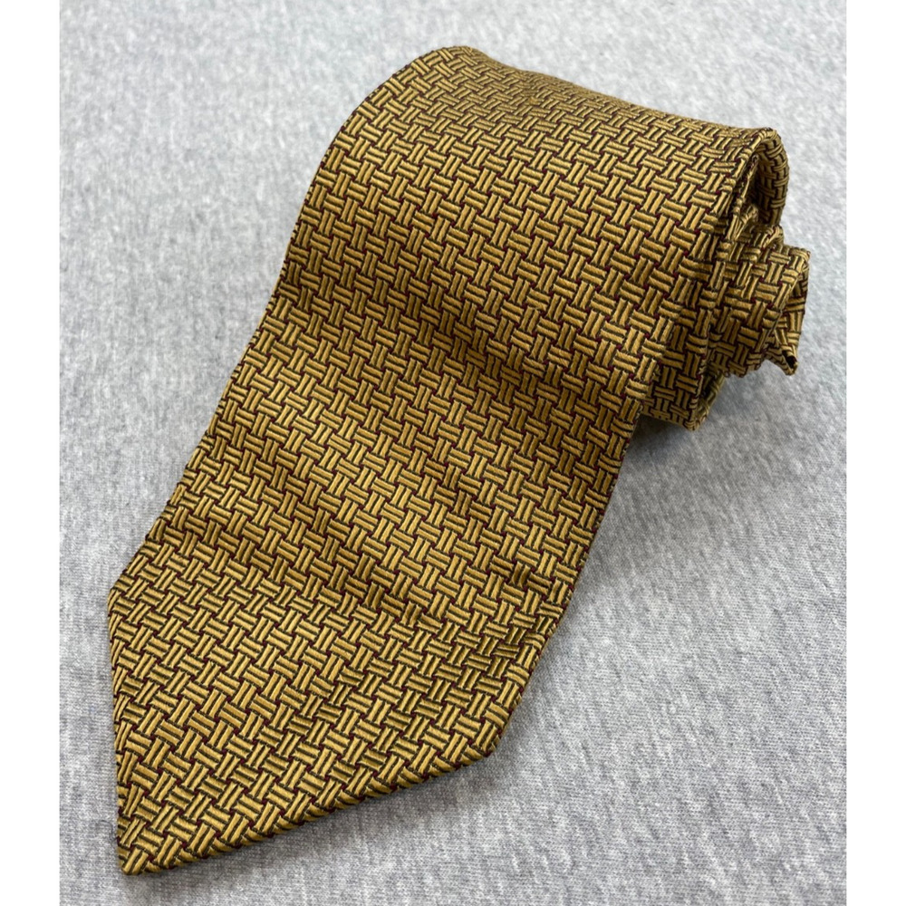 Brooks Brothers Makers Tie Mens 100% Silk 3 1/2" Width 57" Length Made In USA